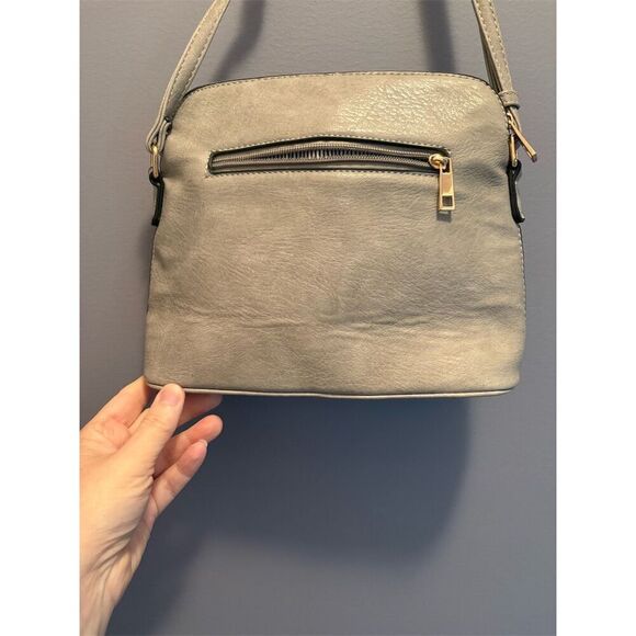 Michael Kors Women's Light Gray Crossbody Bag Medium Adjustable Strap - Picture 6 of 7